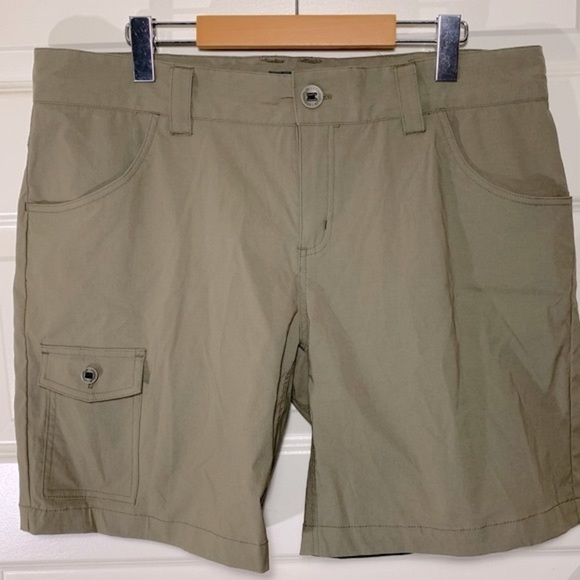 CHLOROPHYLLE Rally Women's Sz 14 Hiking Cargo Shorts Brown Tan pockets 14 - Picture 5 of 12